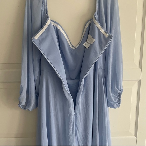 Vivian Diamond Dessy Collection 3104 Sheer Off Shoulder Dress 30846 - Picture 4 of 6